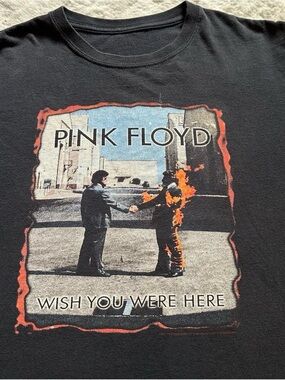 Pink Floyd 'Wish You Were Here' Black Graphic Tee Large